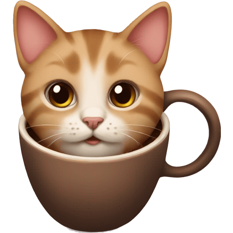 Coffee kitten emoji