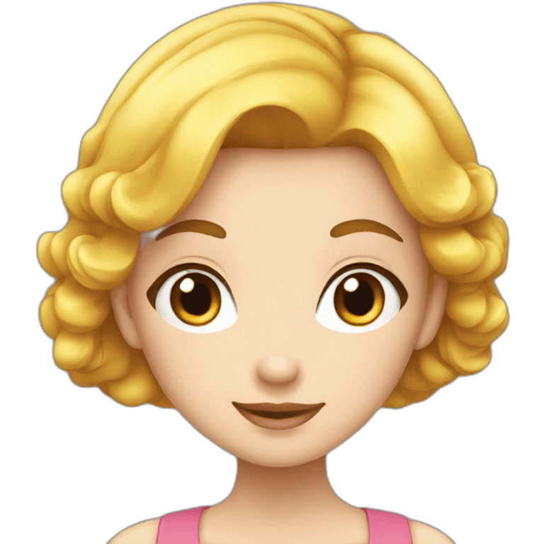 fille belle de manga emoji