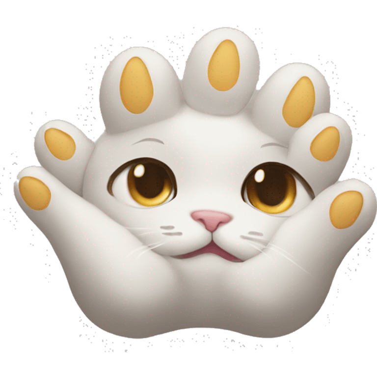 Cat paws to make look like their praying  emoji