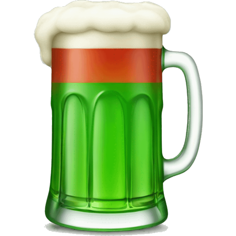 Green beer with tomato  emoji