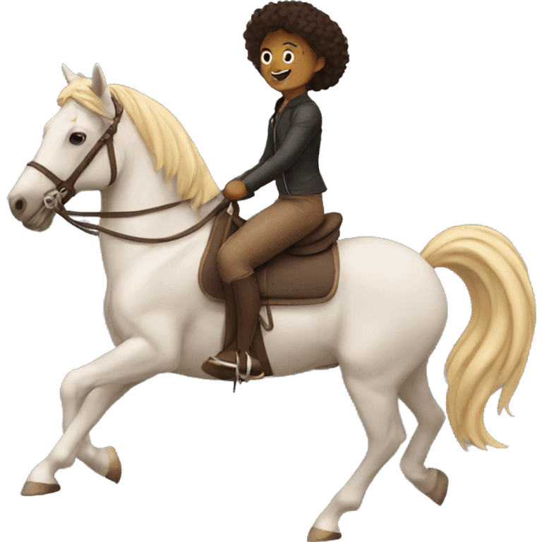 Me riding a horse  emoji