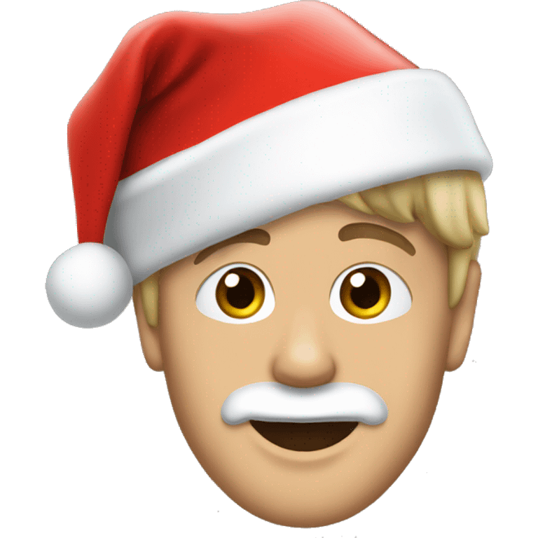 justin bieber with santa hat emoji