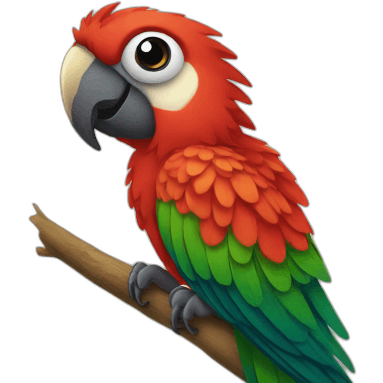 Bold parrot emoji