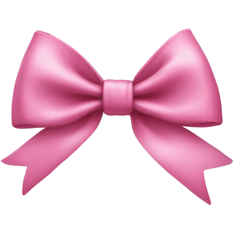 Realistic pink bow emoji