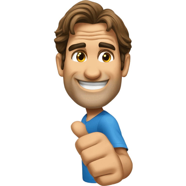 Roger Federer doing thumbs up  emoji