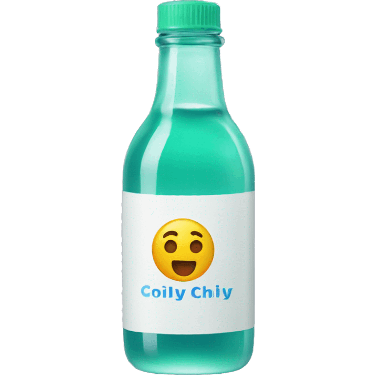 bottle of gel chilly emoji