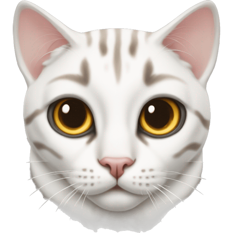 White Bengal cat and tuxedo cat emoji