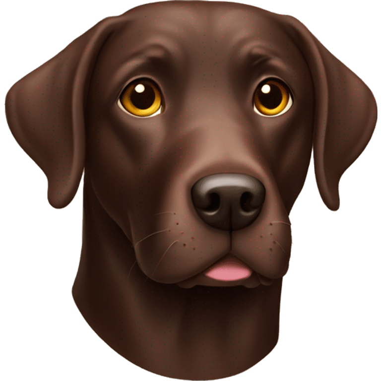 Chocolate Labrador  emoji