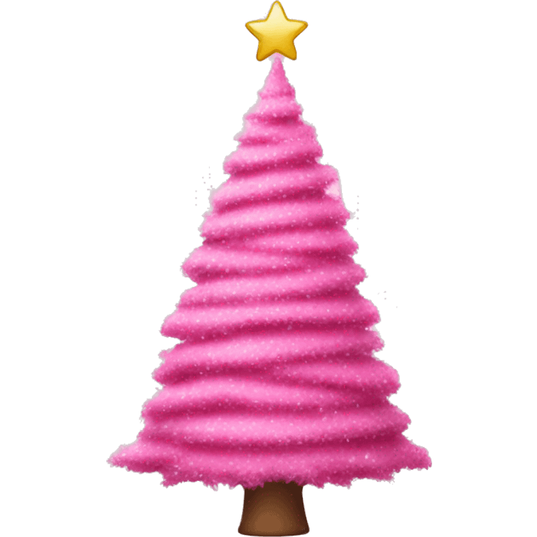 pink christmas tree emoji