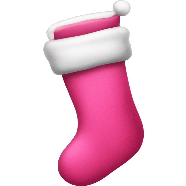 pink christmas stocking emoji