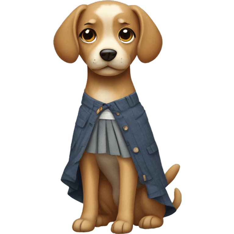 dog in skirt emoji