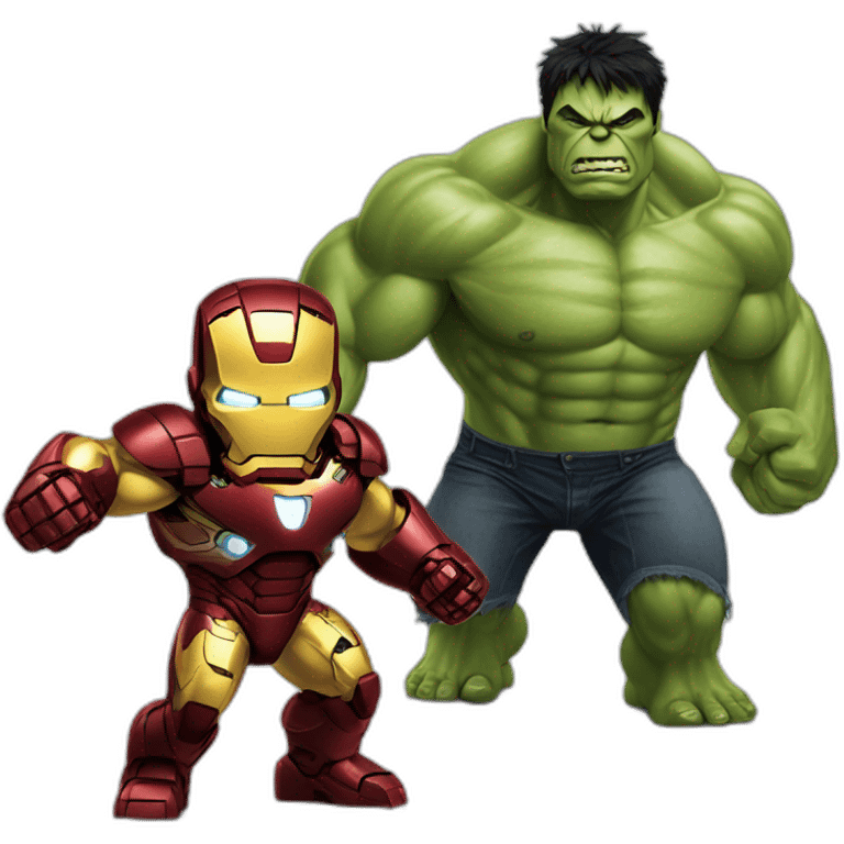 hulk vs ironman emoji