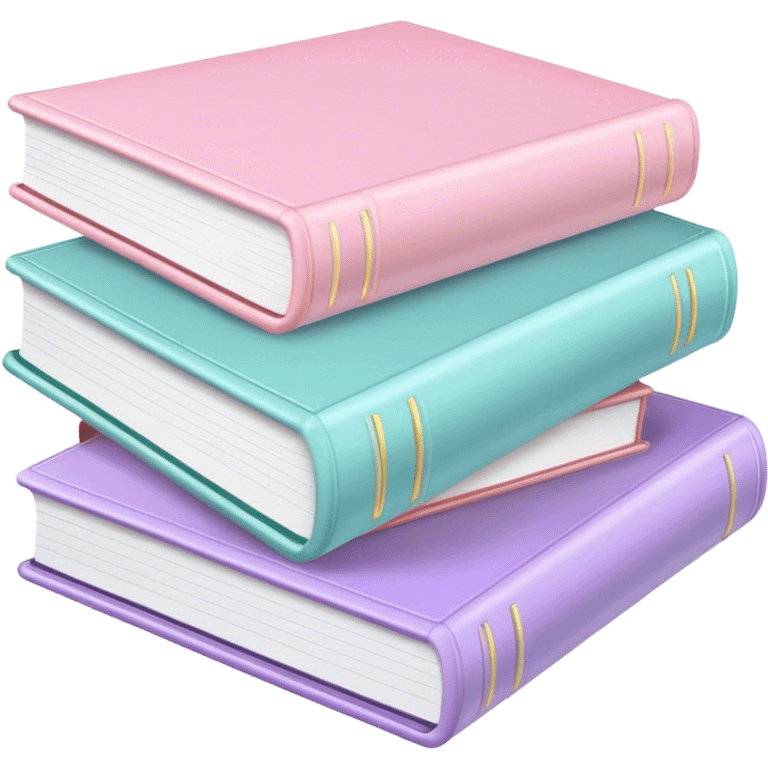 Pastel books emoji