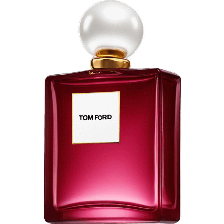 Iconic tom ford square Perfume bottle cherry emoji