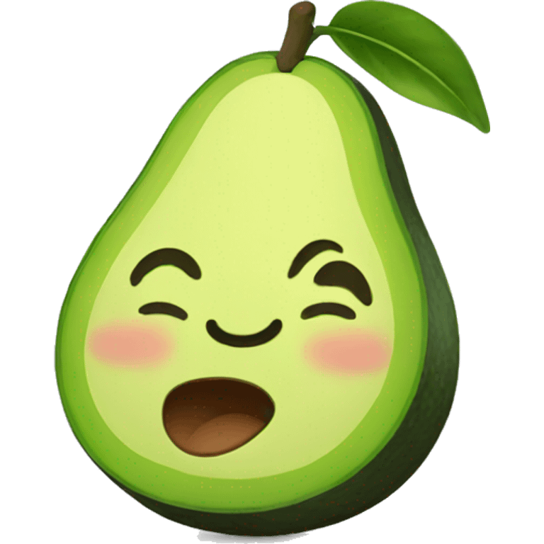 happy avocado emoji