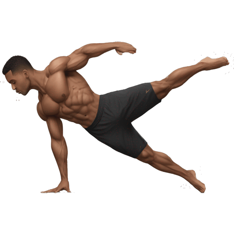 Full planche, planche, calisthenics, male, sideshot emoji