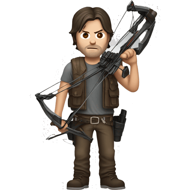 daryl dixon whit a crossbow emoji