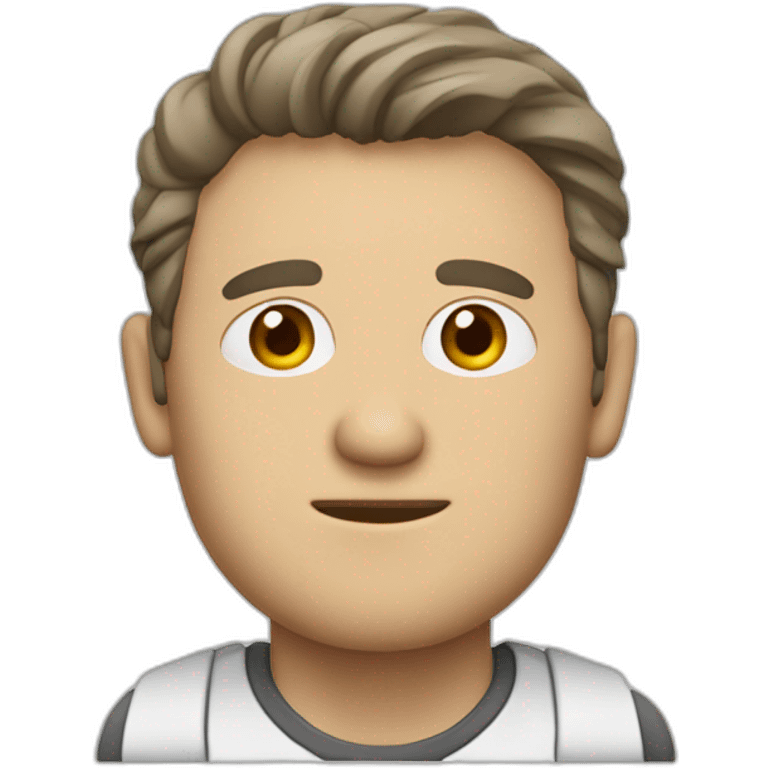 Hombre blanco con cabeza de cámara de cine emoji