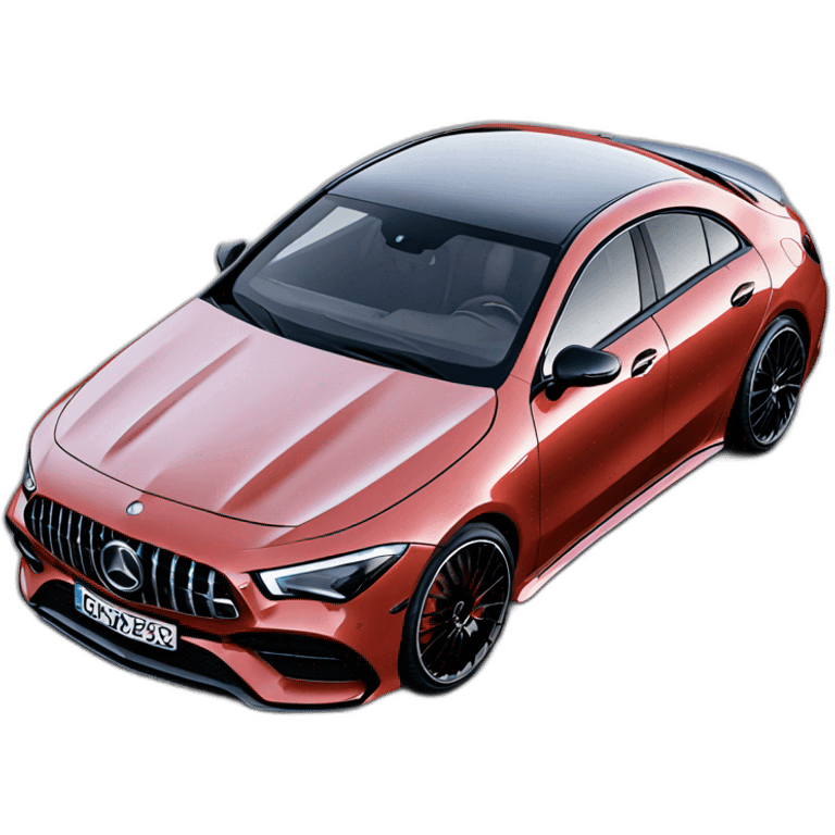 Mercedes CLA45s fast emoji