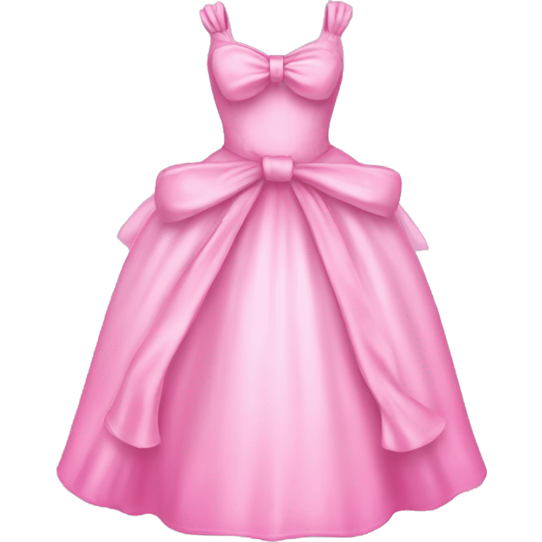 Pink princess dress with bow emoji