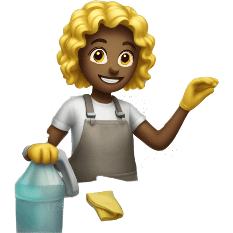 they are cleaning the kitchen emoji