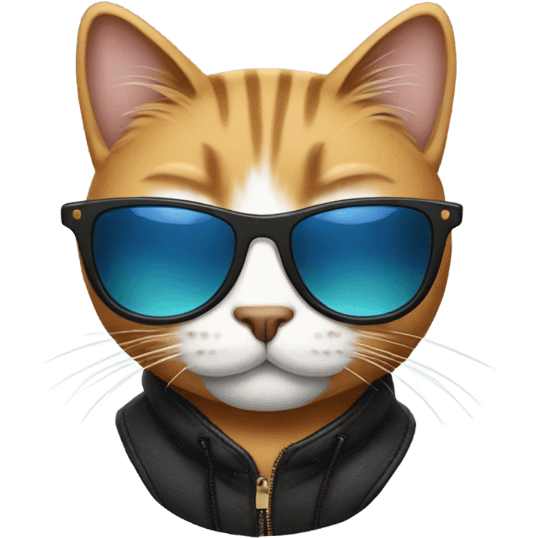 Cat with sunglasses emoji