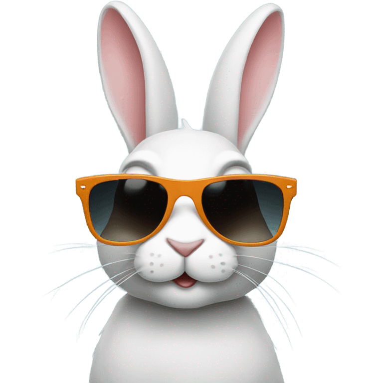 Rabbit with sunglasses emoji