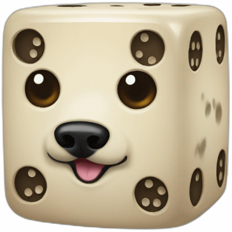 Dice with dog ears emoji