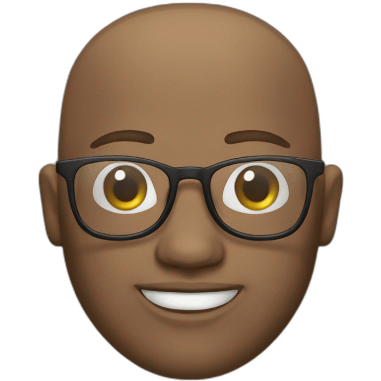 bald with glasses emoji