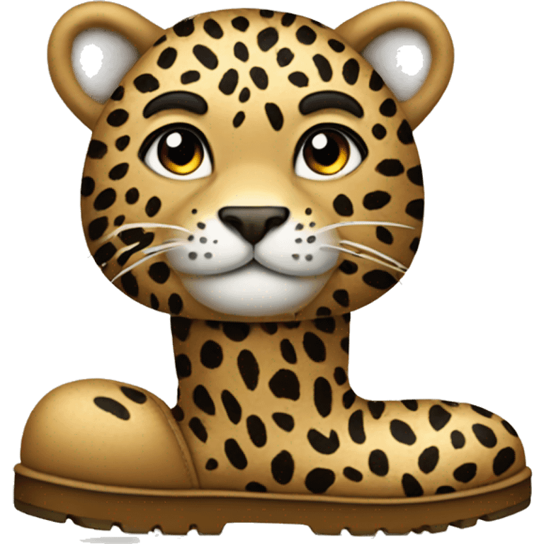 leopard in uggs emoji