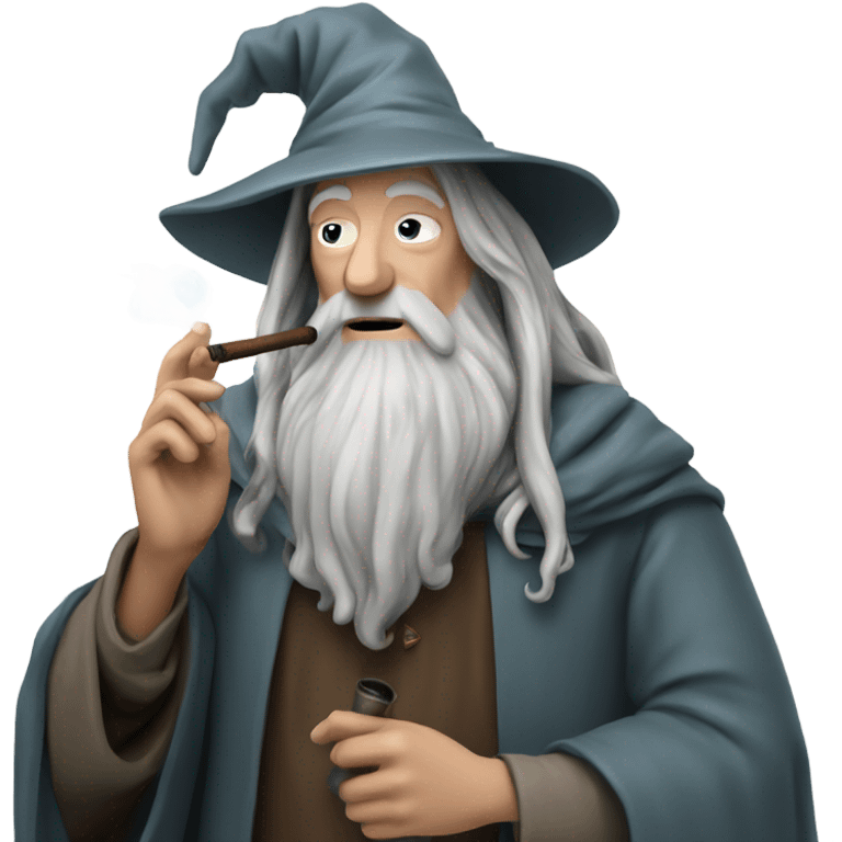 Gandalf smoking a pipe  emoji