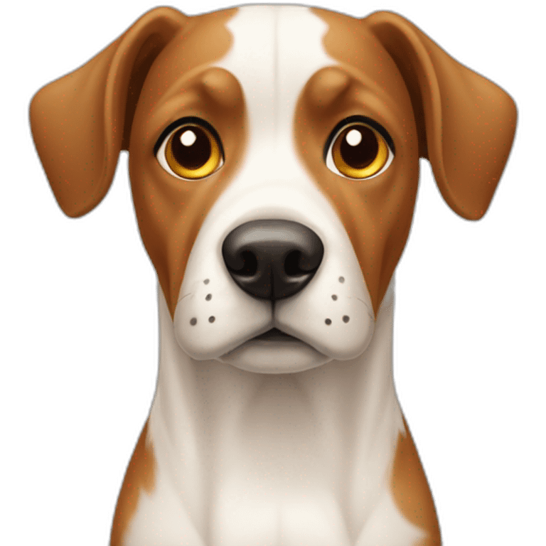 swiss dog without white and nose emoji