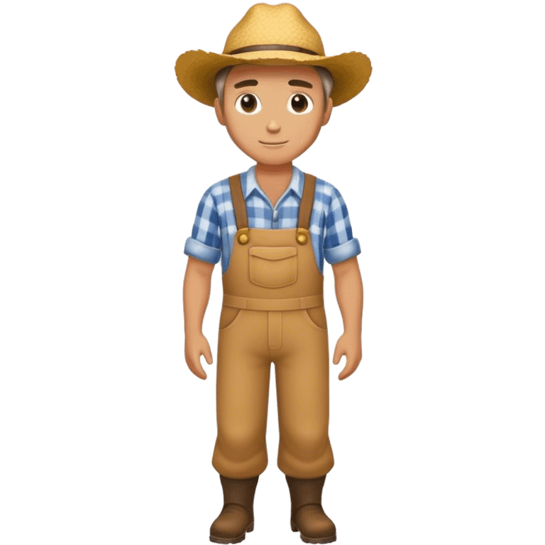 HANDSOME farmer FLL BODY  emoji