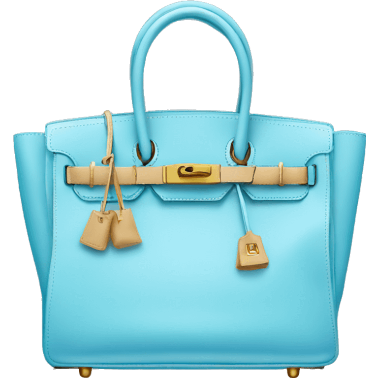 Baby blue birkin bag  emoji