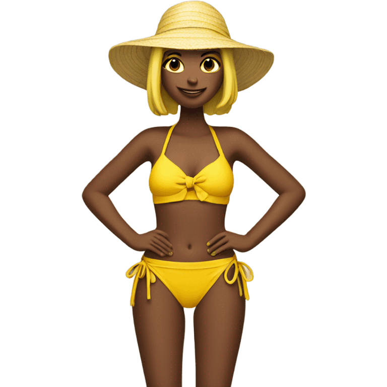 Yellow bikini emoji emoji