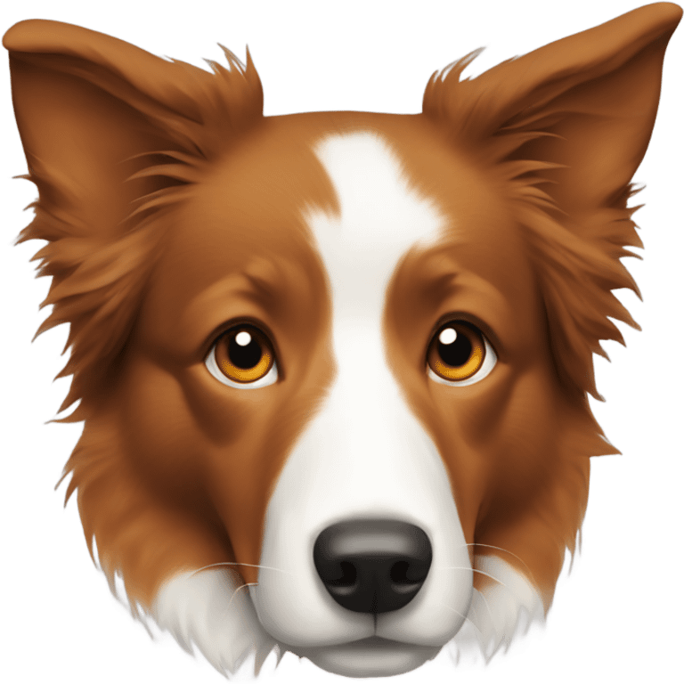 Short hair orange border collie emoji