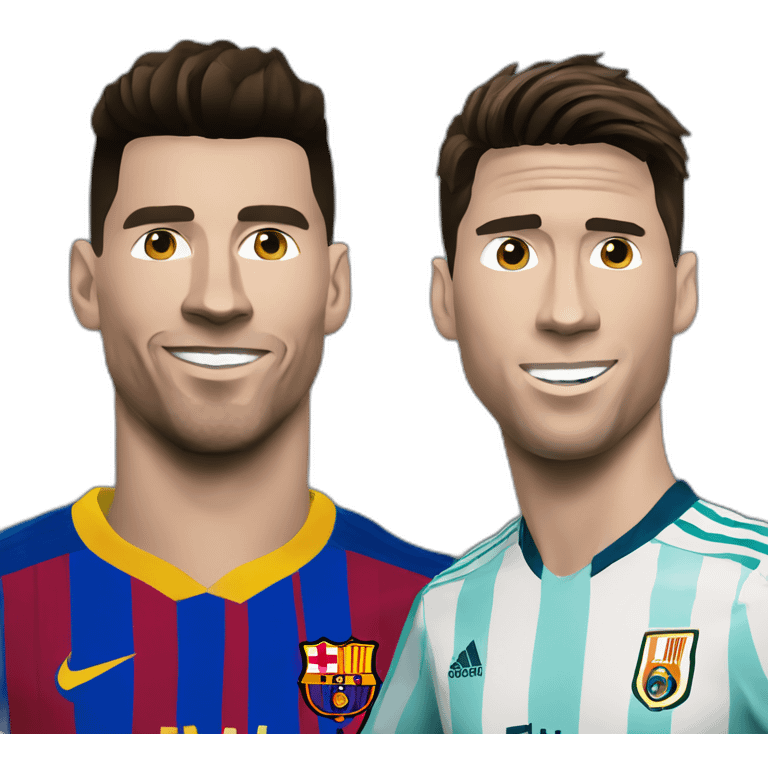 Ronaldo et Messi emoji