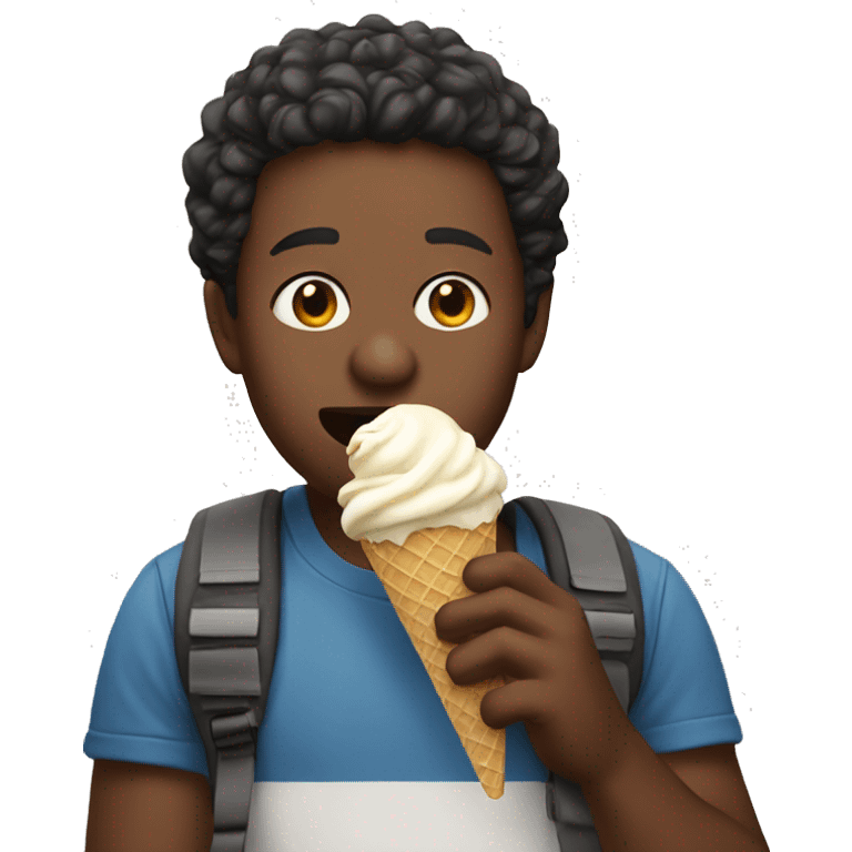 Me eating ice cream emoji