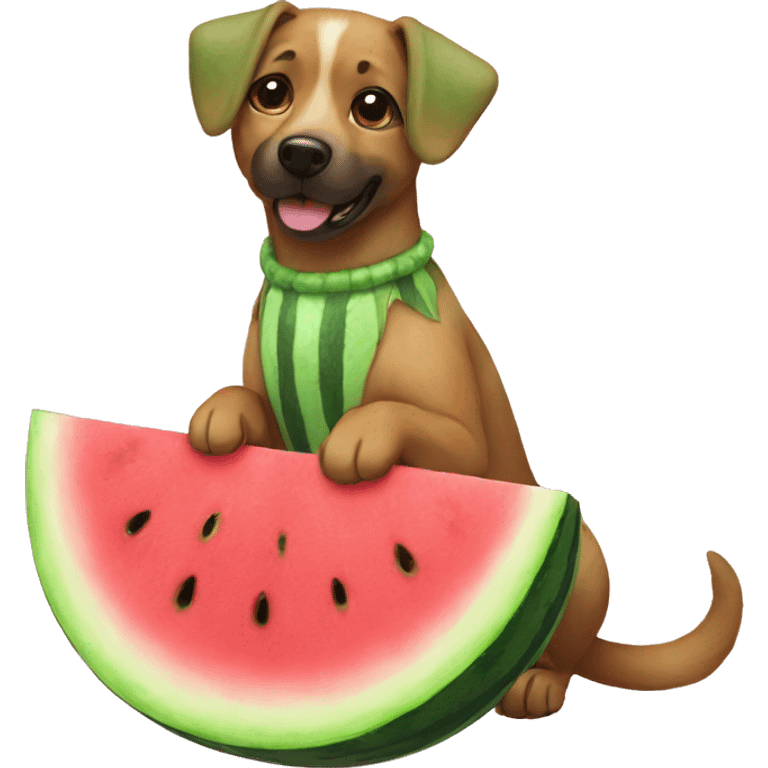 dog watermelon fairy emoji