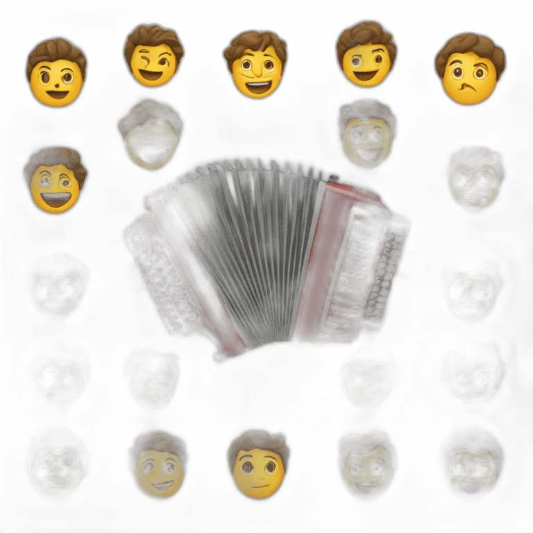 Acordeon de botones redondos emoji