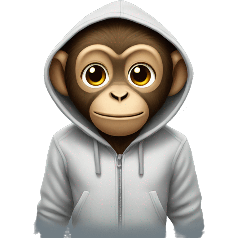 Monkey in hoodie emoji