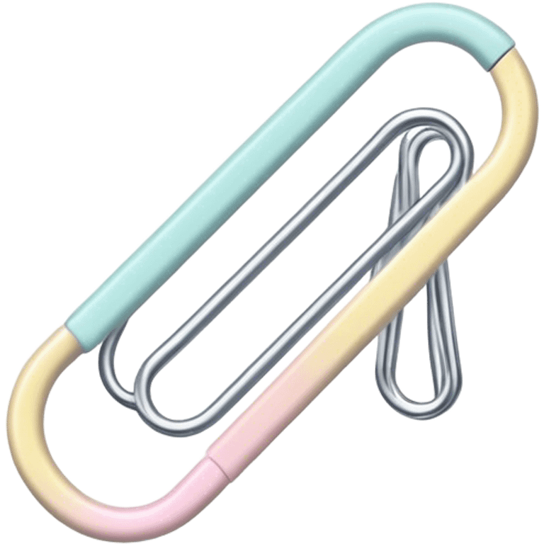 pastel paper clip emoji