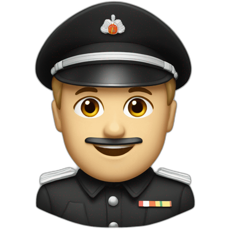 German officer black uniform emoji