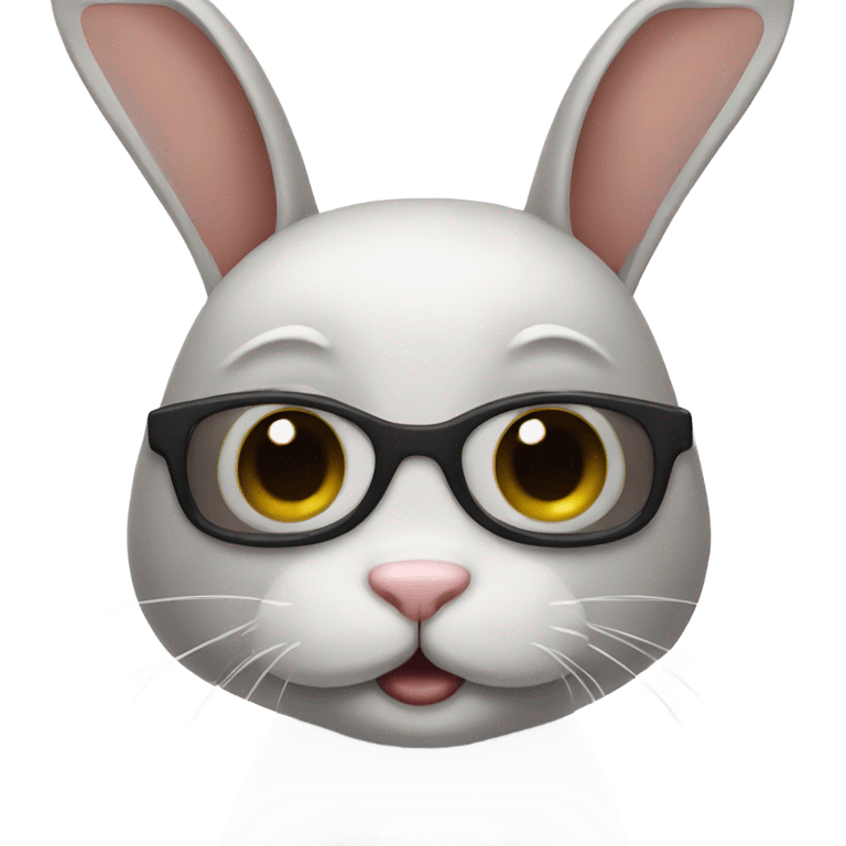 Blind bunny emoji