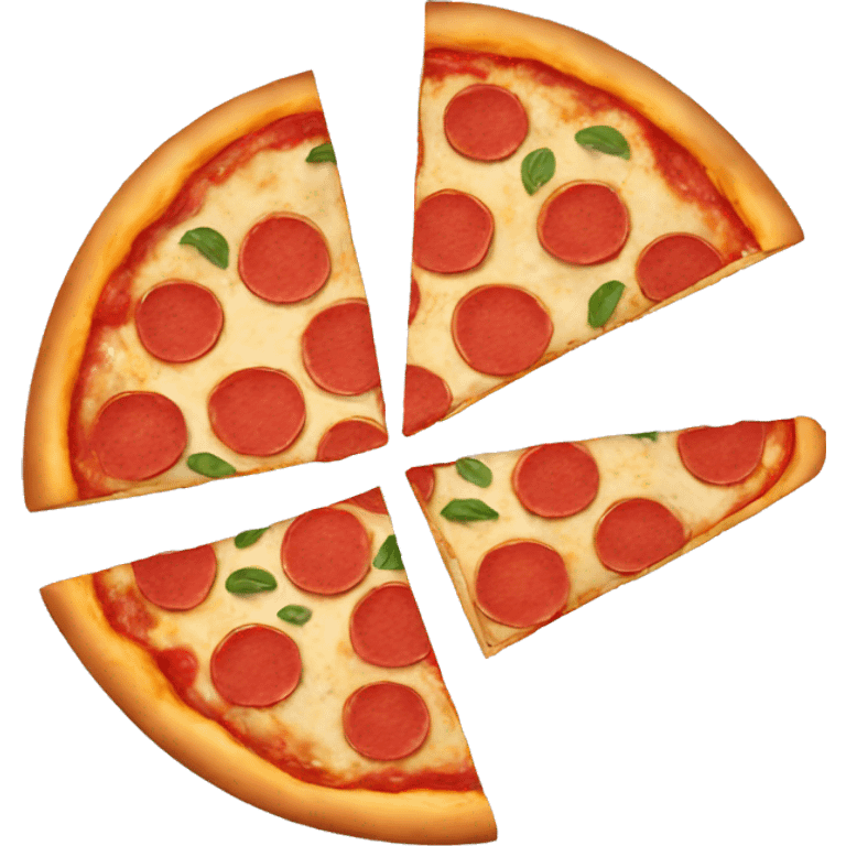 Pizza divided into 3 slices emoji