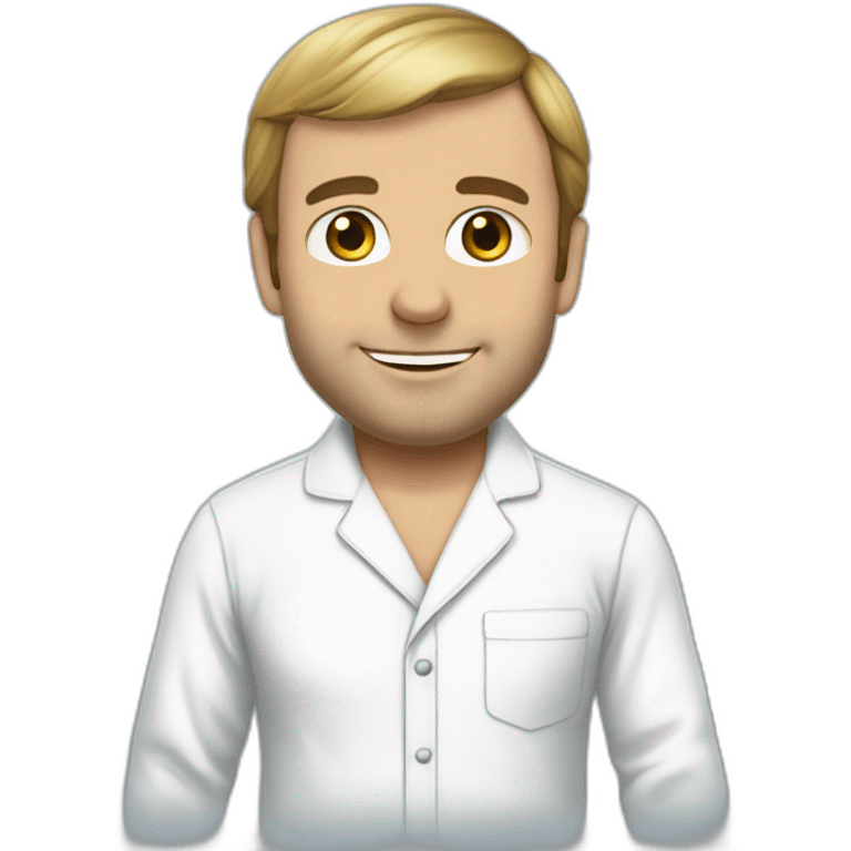 Macron en pyjama emoji