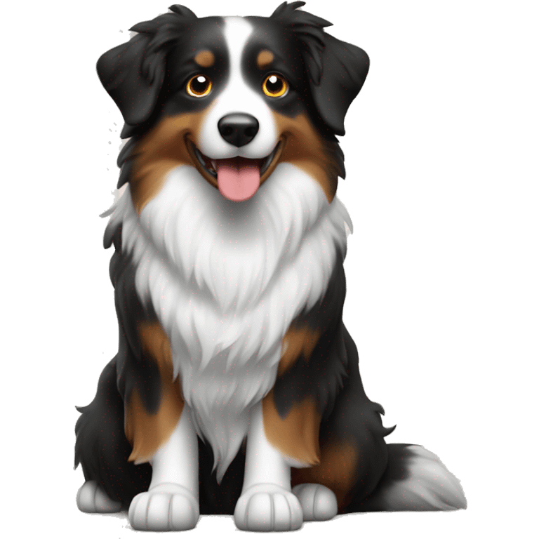 Anvil with Jumping Australian shepherd  emoji