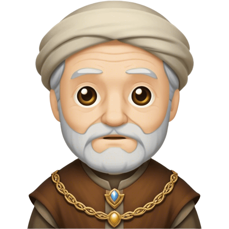 Old man medieval costume emoji