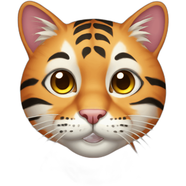 tiger colored cat emoji