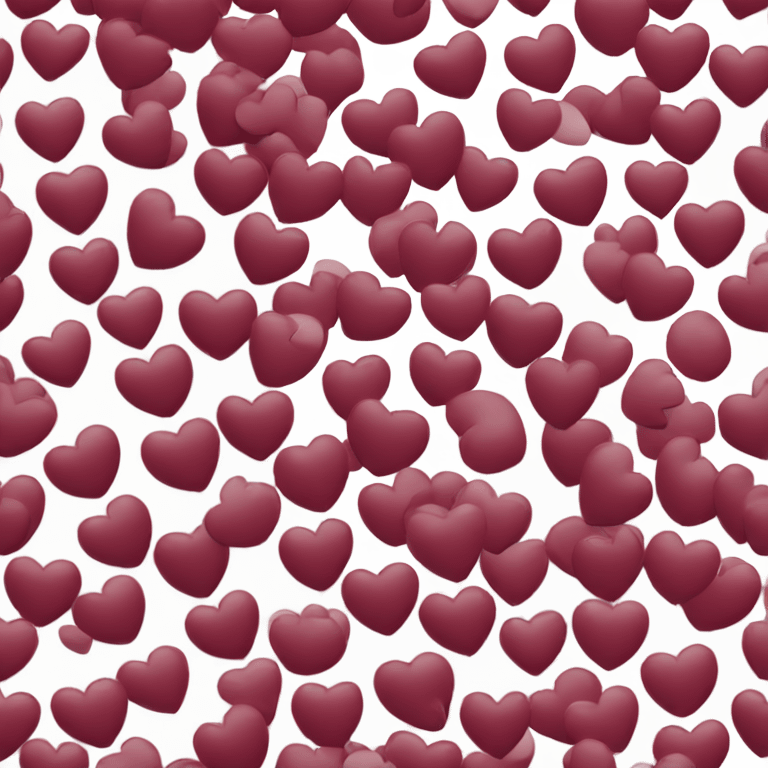 Burgundy heart  emoji